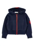Monnalisa logo-patch hoodie - Blue