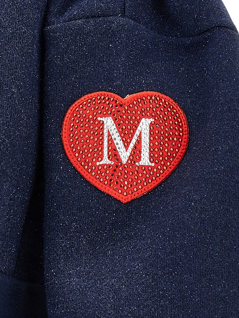 Monnalisa Hoodie met logopatch Blauw