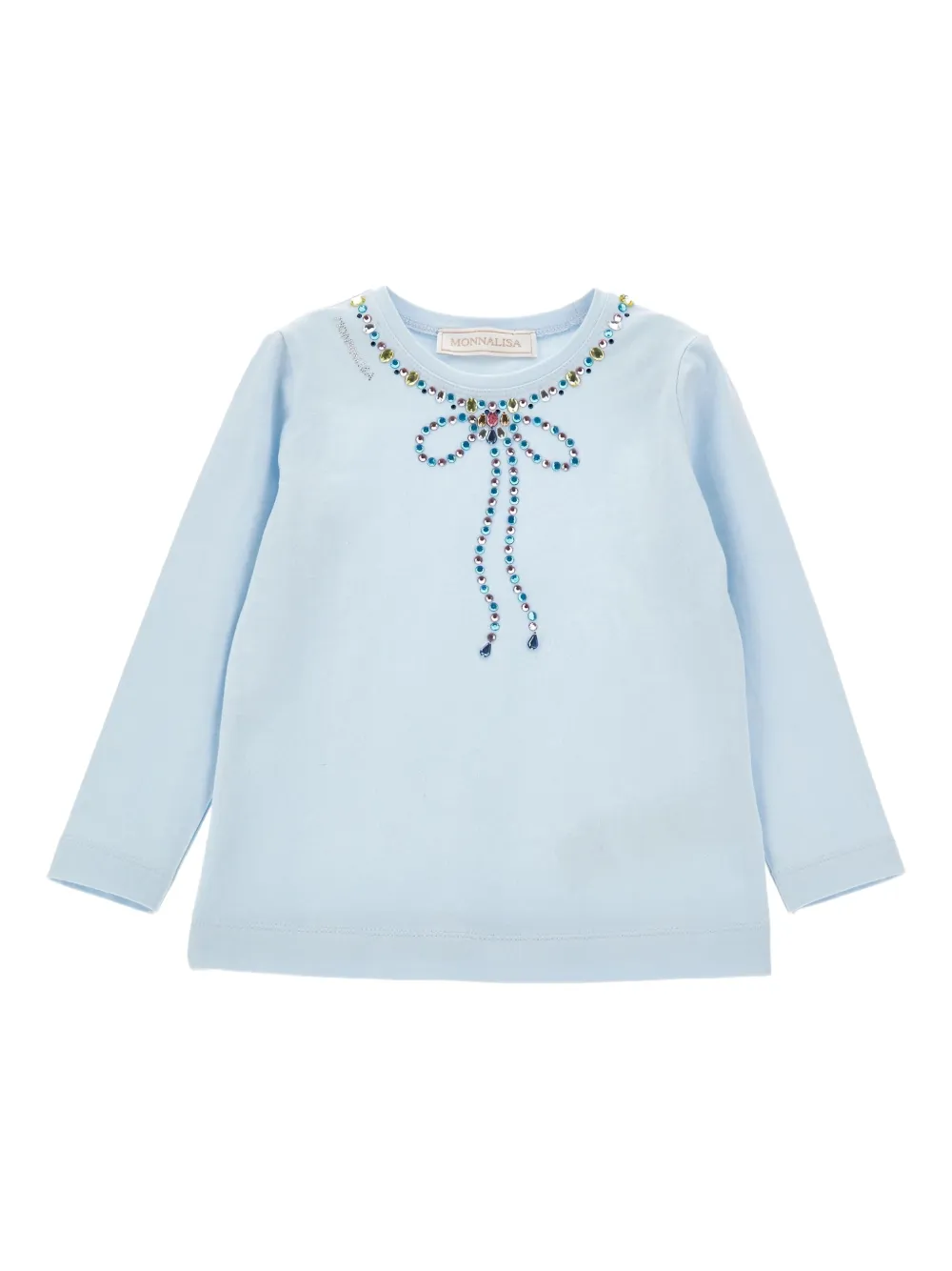 Monnalisa Top met strik Blauw
