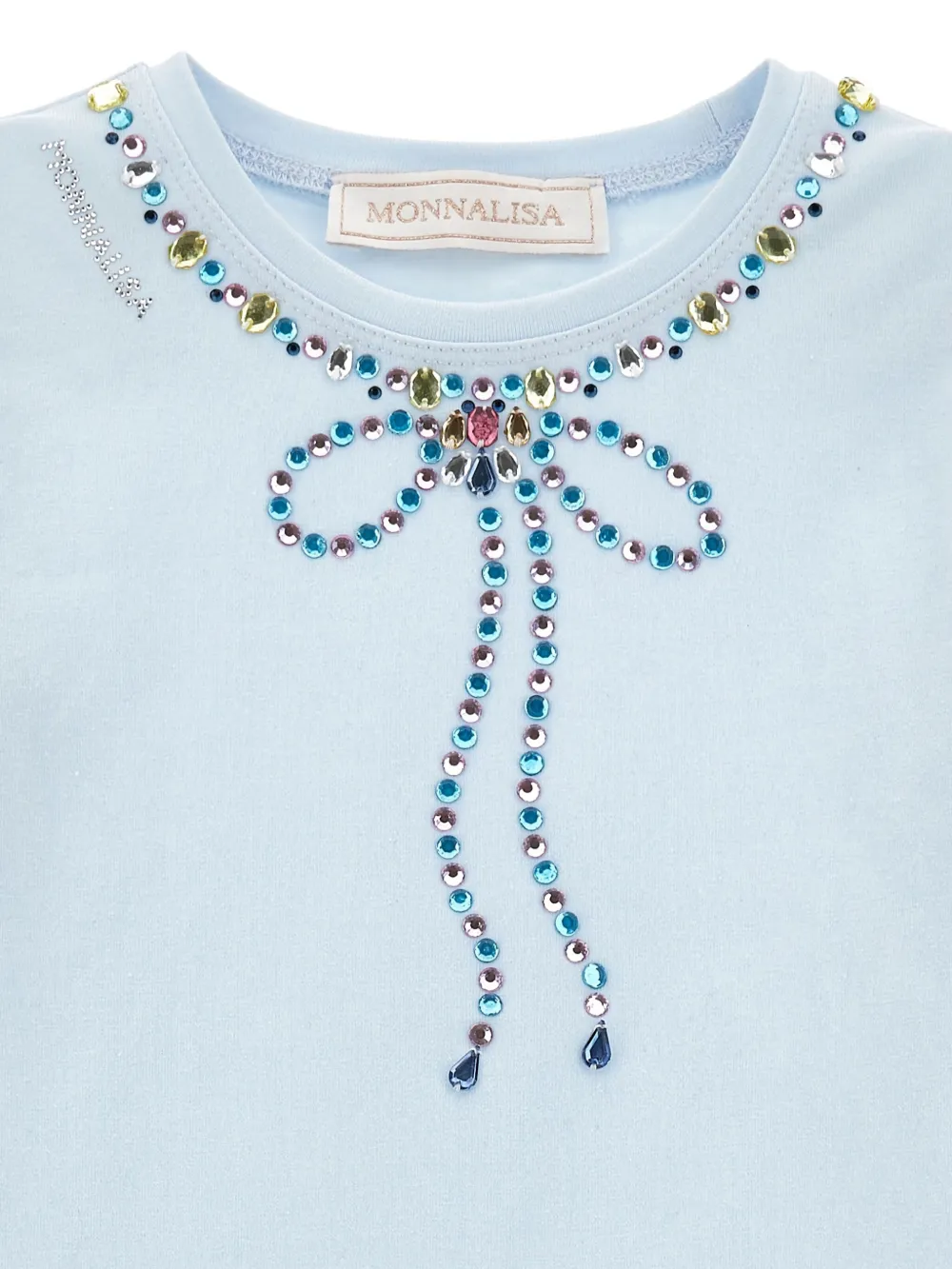 Monnalisa Top met strik Blauw