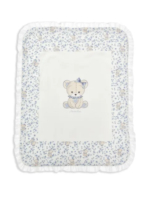 Monnalisa bear-print blanket