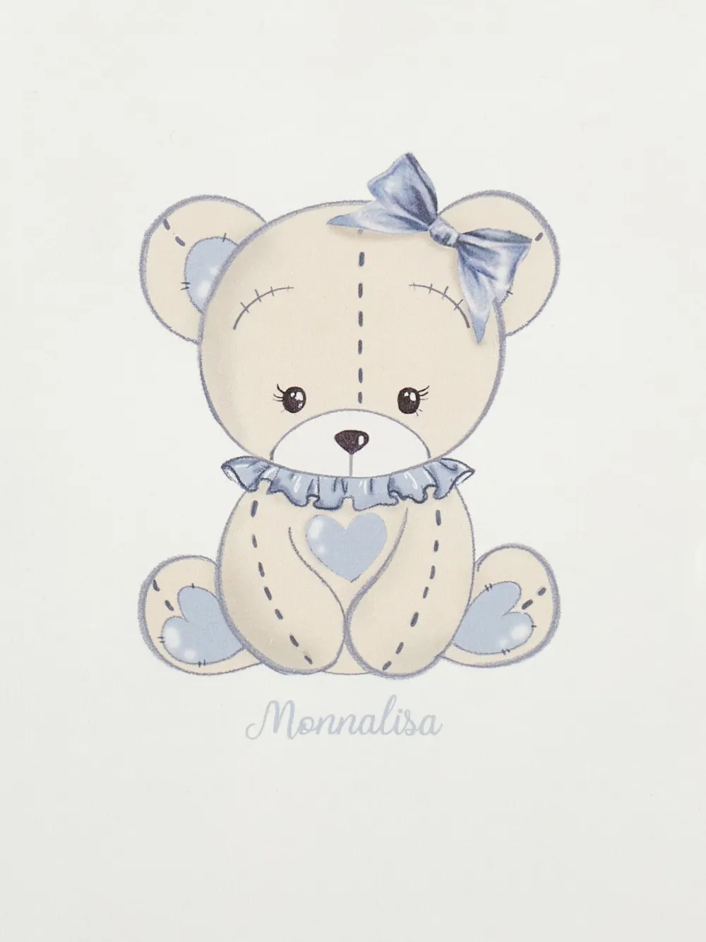 Monnalisa Bear-print Blanket In White