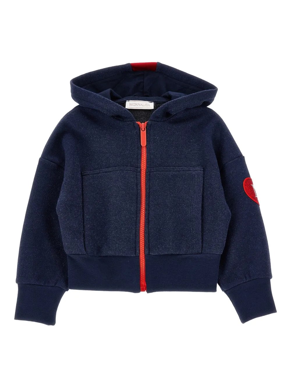 Monnalisa Hoodie met strikdetail Blauw