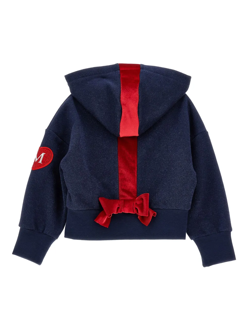 Monnalisa Hoodie met strikdetail Blauw