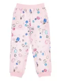Monnalisa gem-printed track pants - Pink