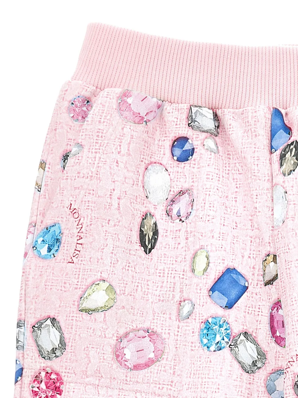 Monnalisa Trainingsbroek met print Roze