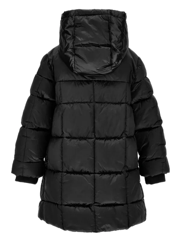 Monnalisa フーデッド パデッドコート | ブラック | FARFETCH JP