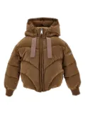 Monnalisa hooded puffer jacket - Brown