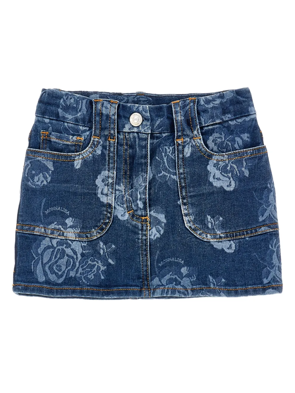 Monnalisa Spijkerrok met print Blauw