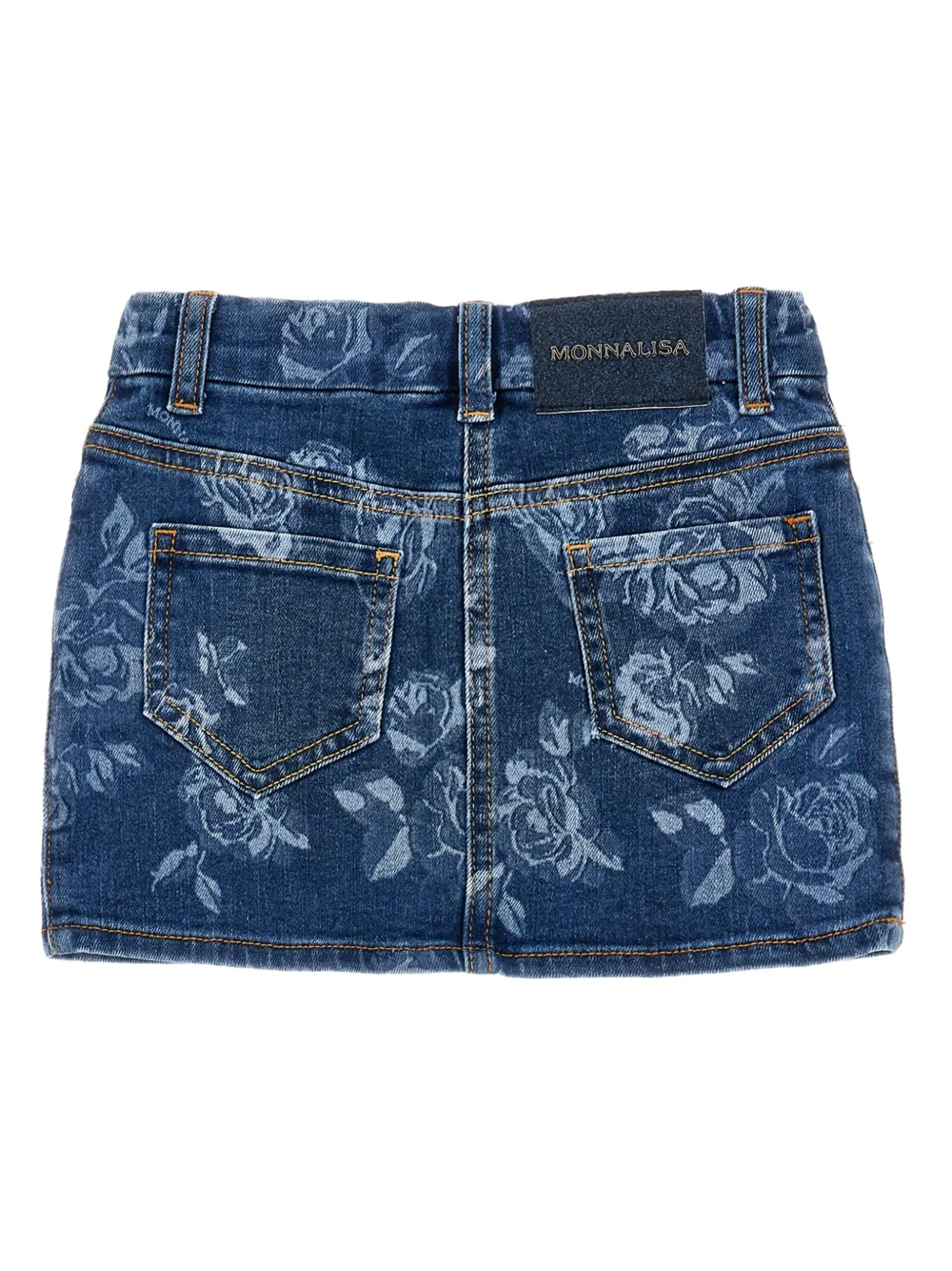 Monnalisa Spijkerrok met print Blauw