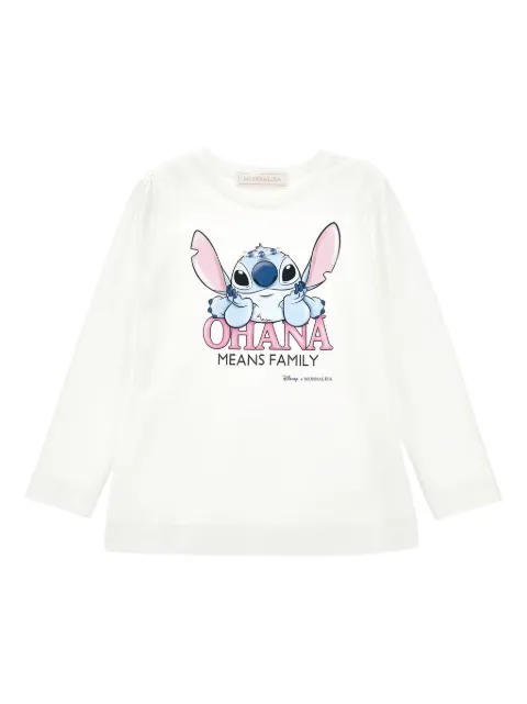 Monnalisa graphic-print long-sleeve T-shirt