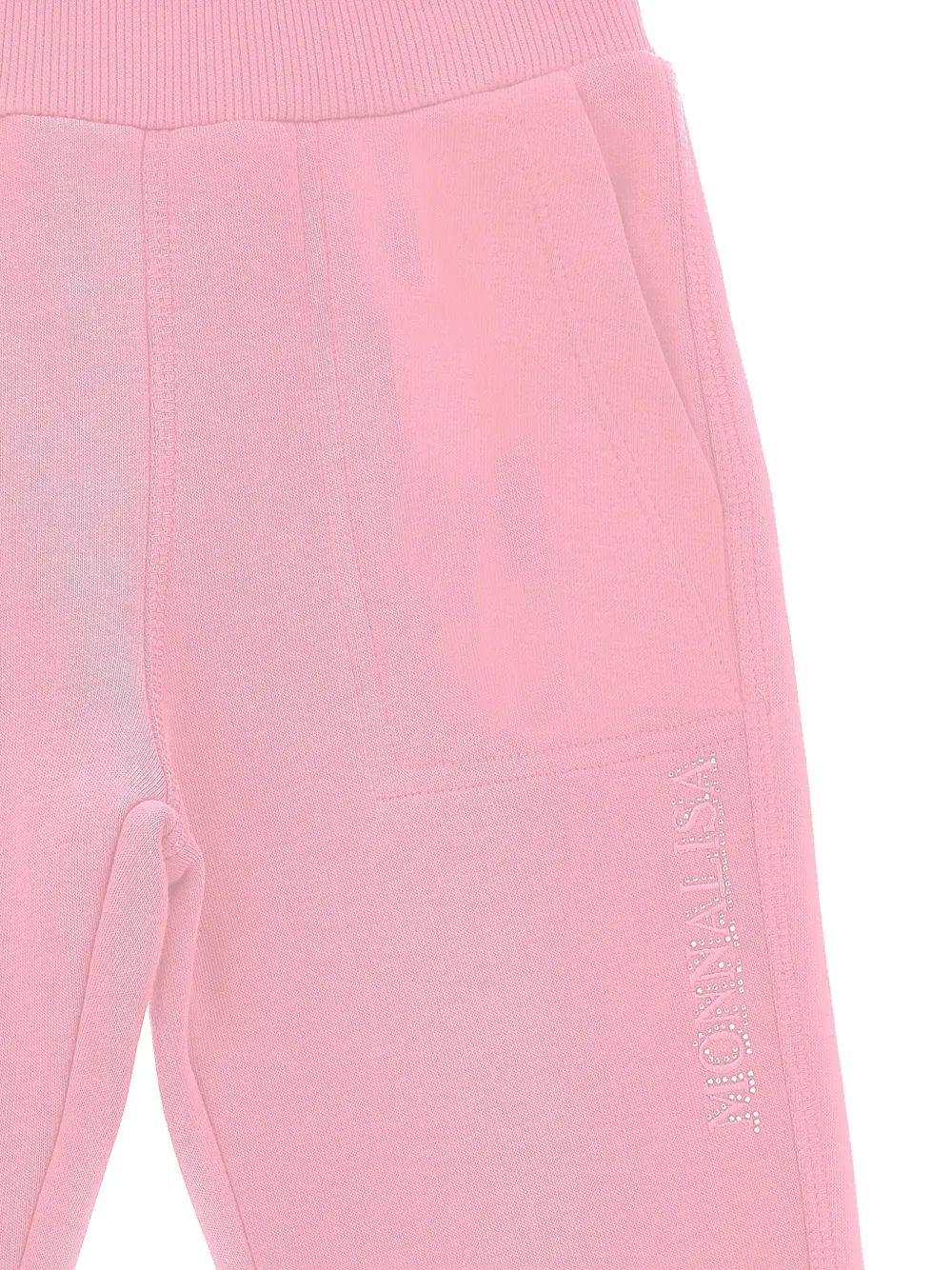 Monnalisa Trainingsbroek met logo Roze