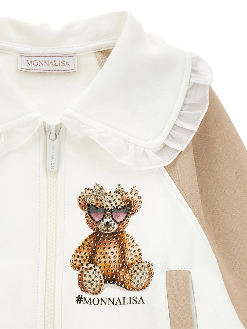 Monnalisa Jack met colourblocking Wit