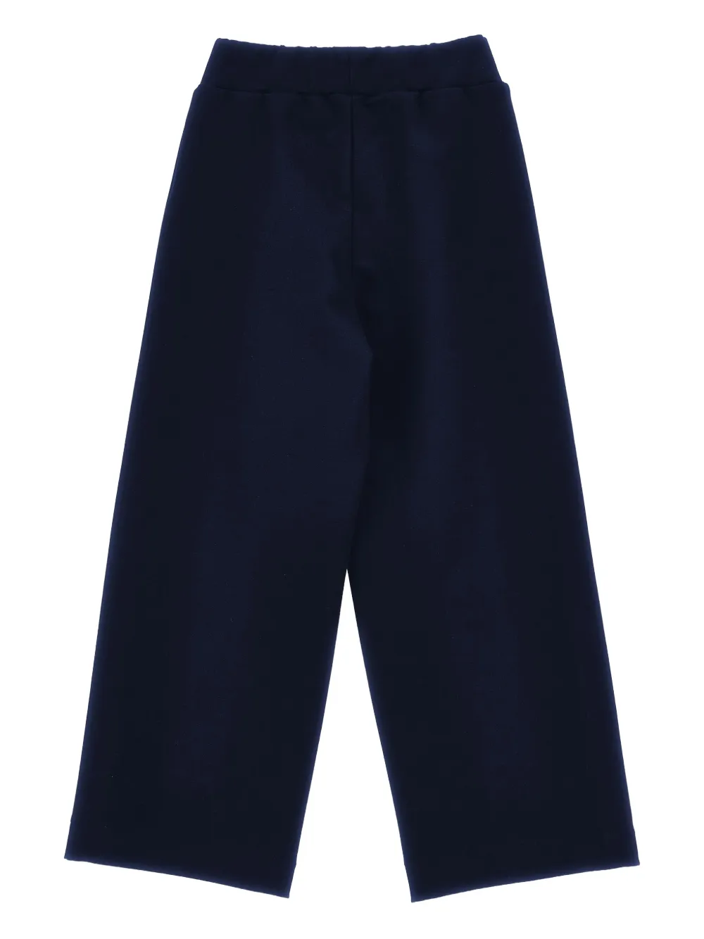 Monnalisa Broek met wijde pijpen en geplooid detail Blauw