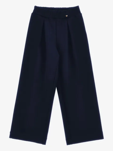 Monnalisa pleat-detail wide trousers