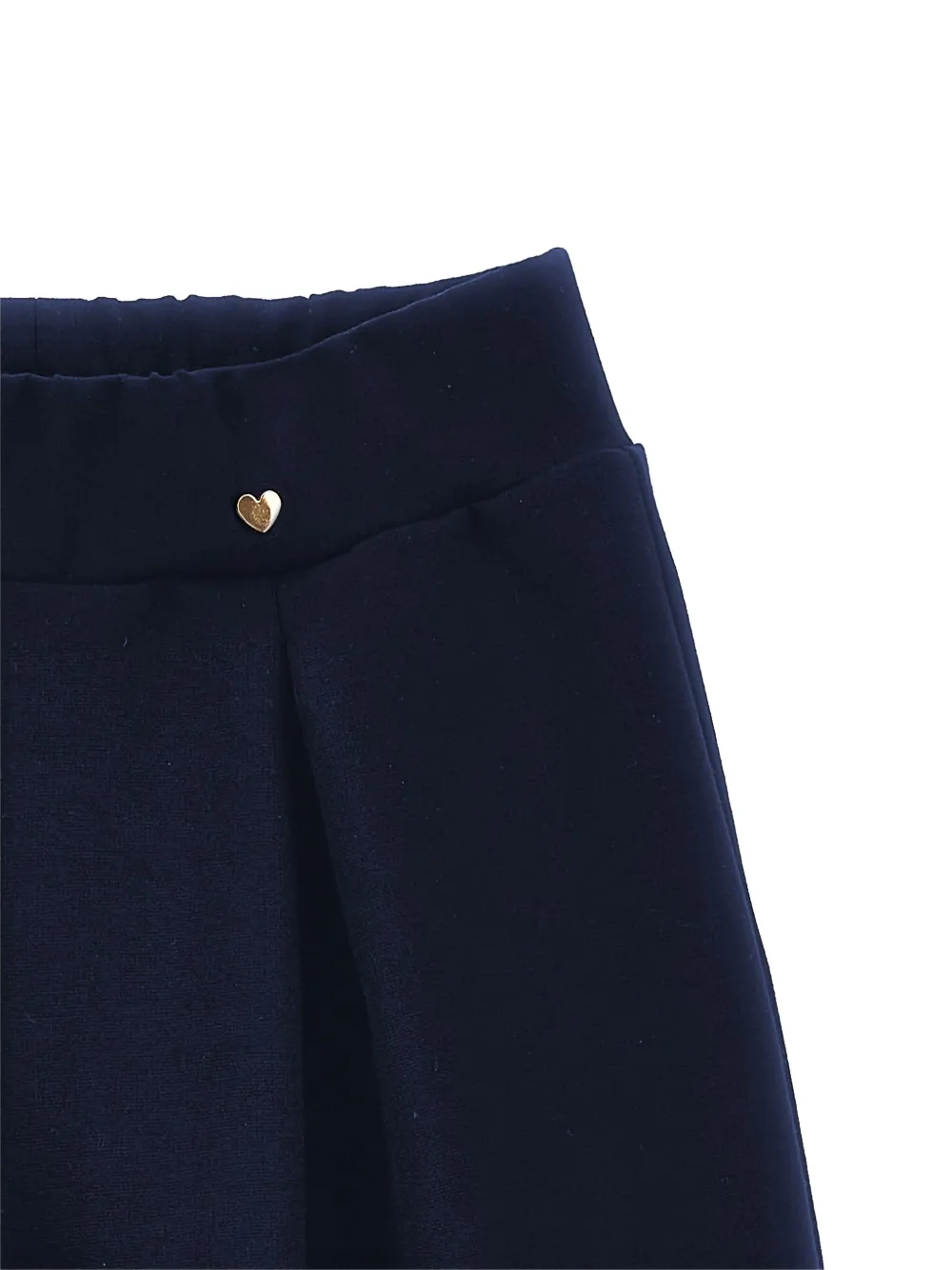 Monnalisa Broek met wijde pijpen en geplooid detail Blauw