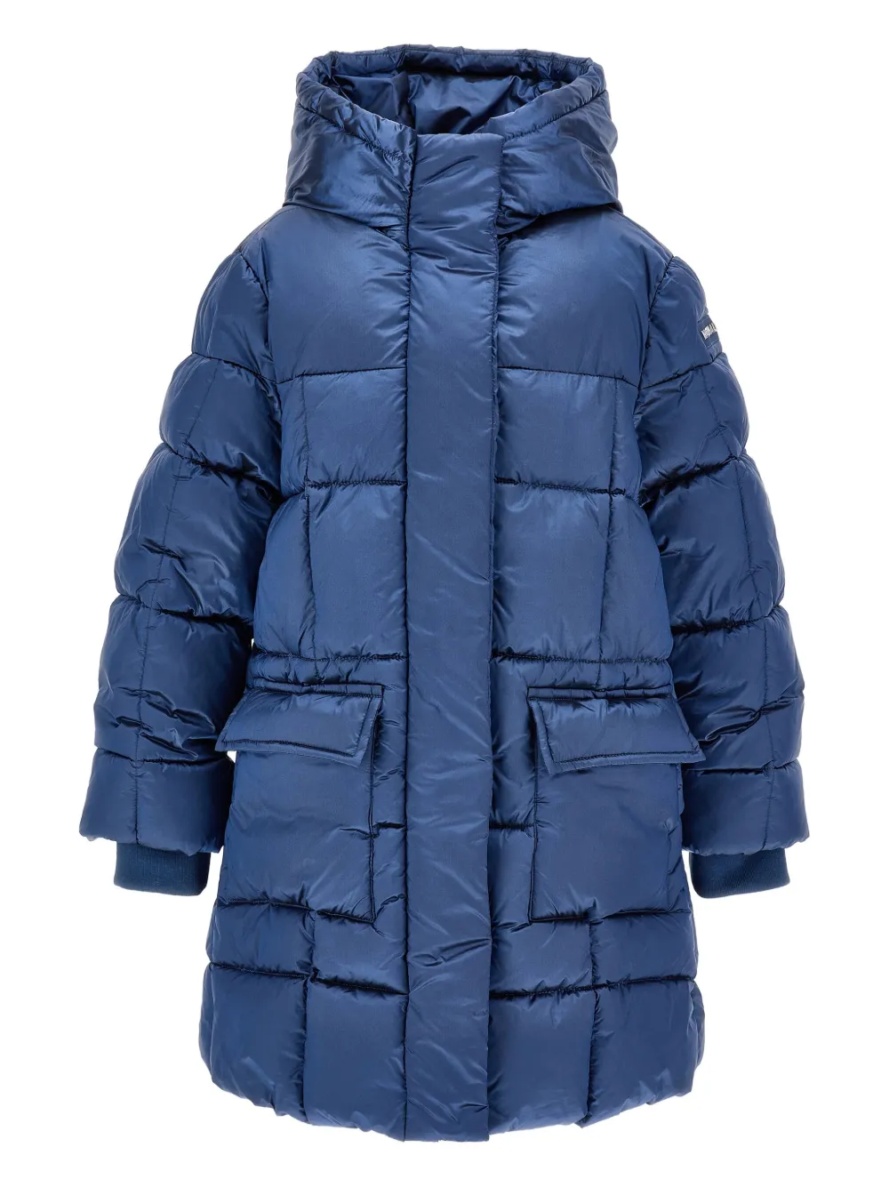 Monnalisa Gewatteerde jas met capuchon Blauw