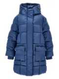 Monnalisa padded hooded coat - Blue