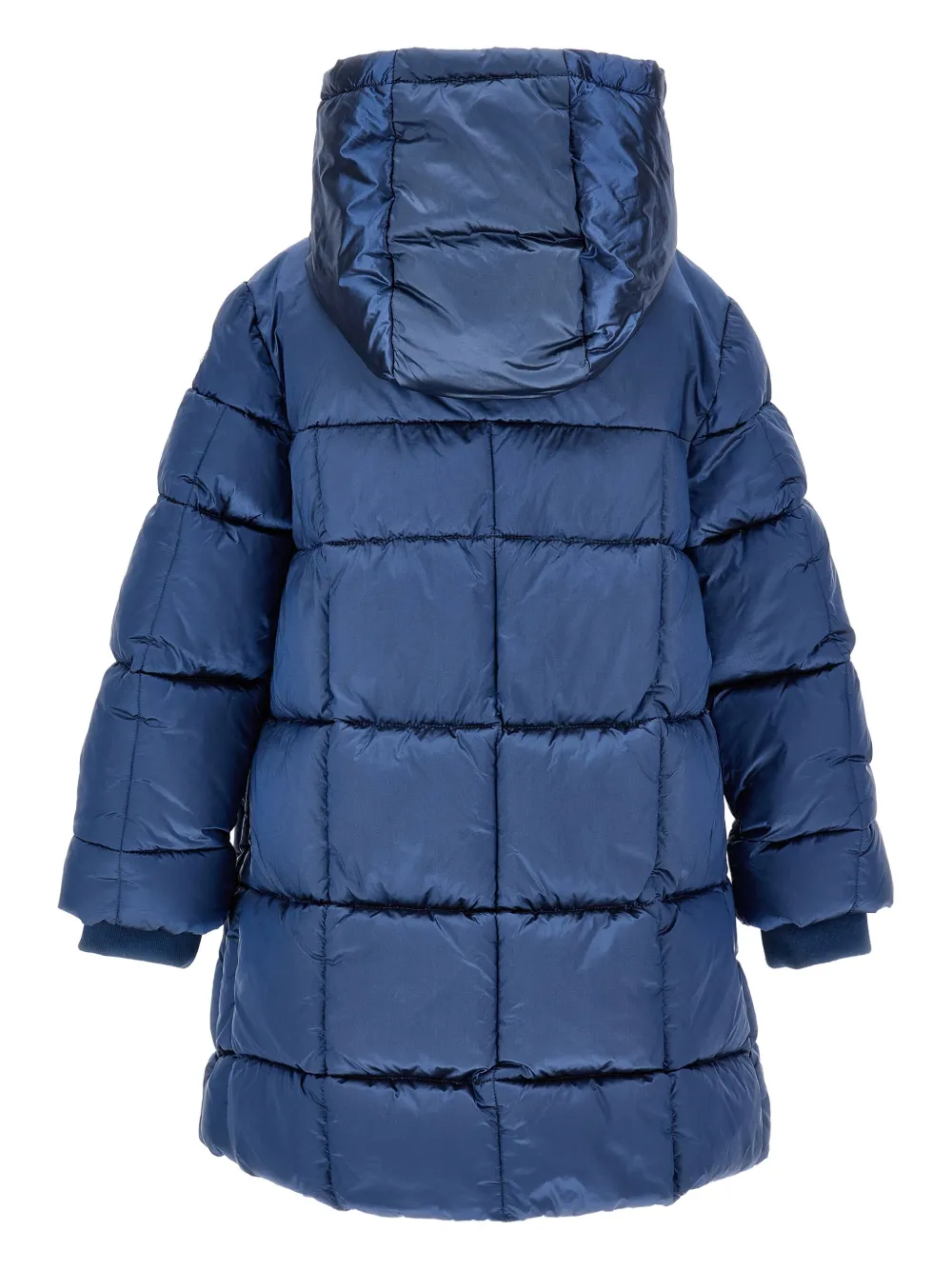 Monnalisa Gewatteerde jas met capuchon Blauw