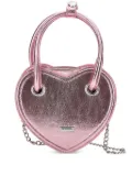 Monnalisa heart-shaped shoulder bag - Pink