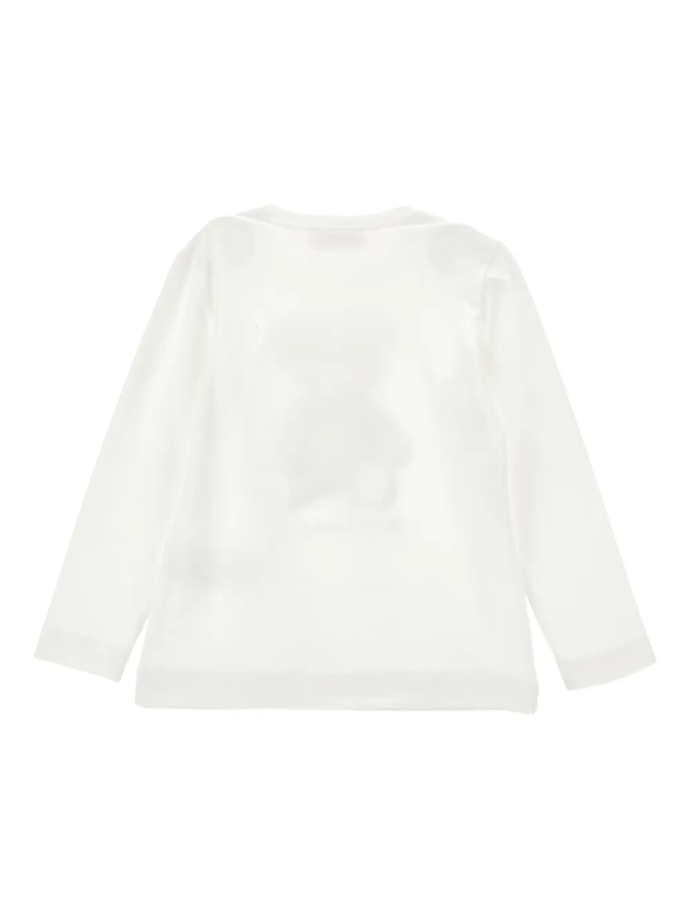 Monnalisa T-shirt met lange mouwen en print Wit