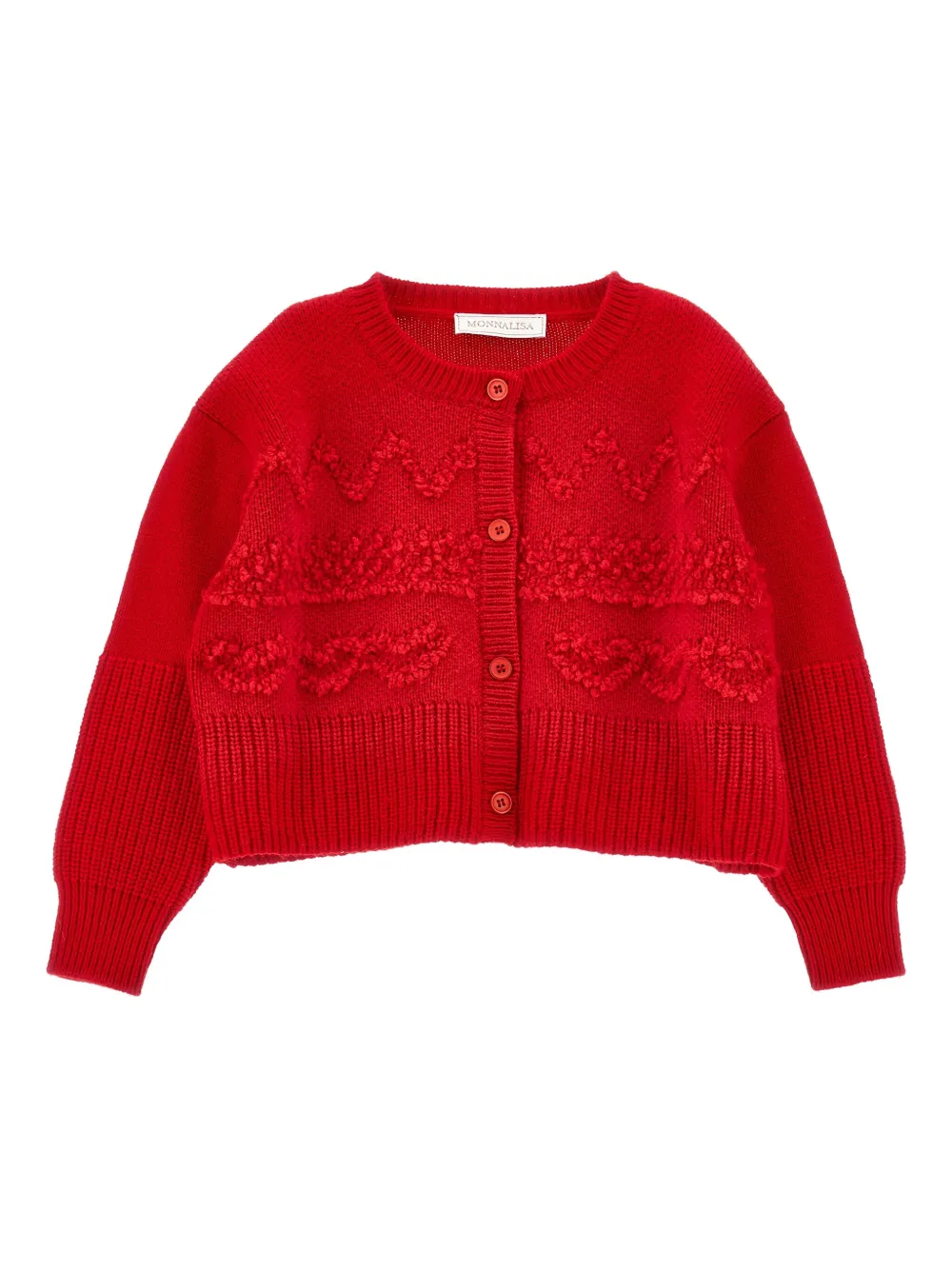 Monnalisa Button-up vest Rood