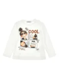 Monnalisa graphic-print T-Shirt - White