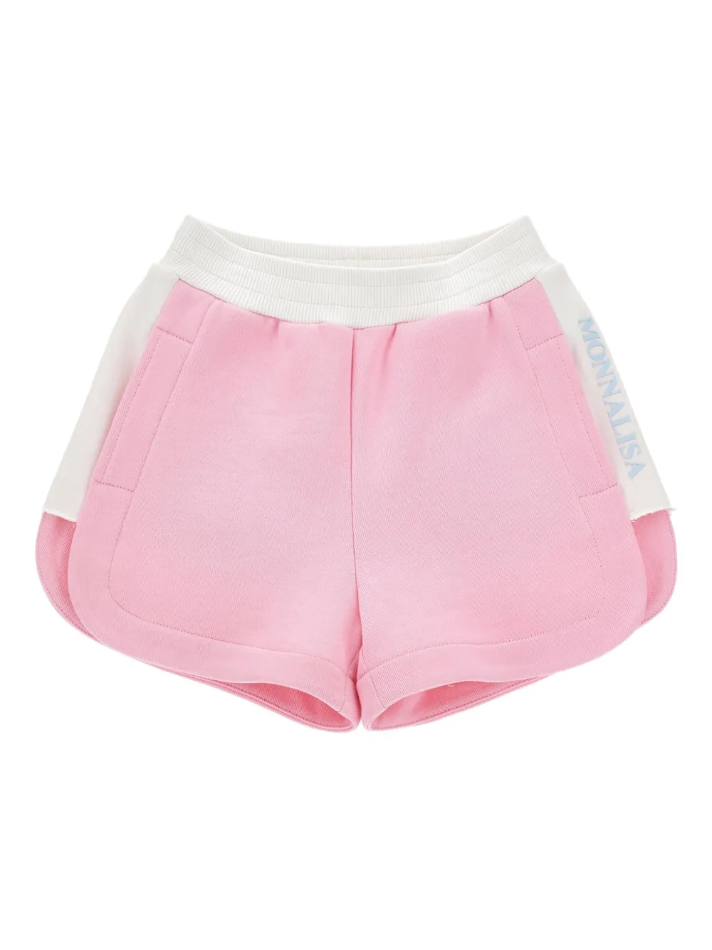 Monnalisa logo-embroidered shorts | Pink | Image 1
