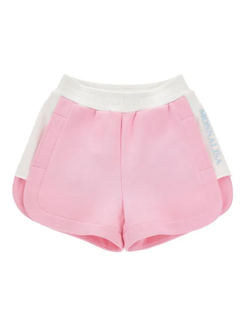 Monnalisa logo-embroidered shorts