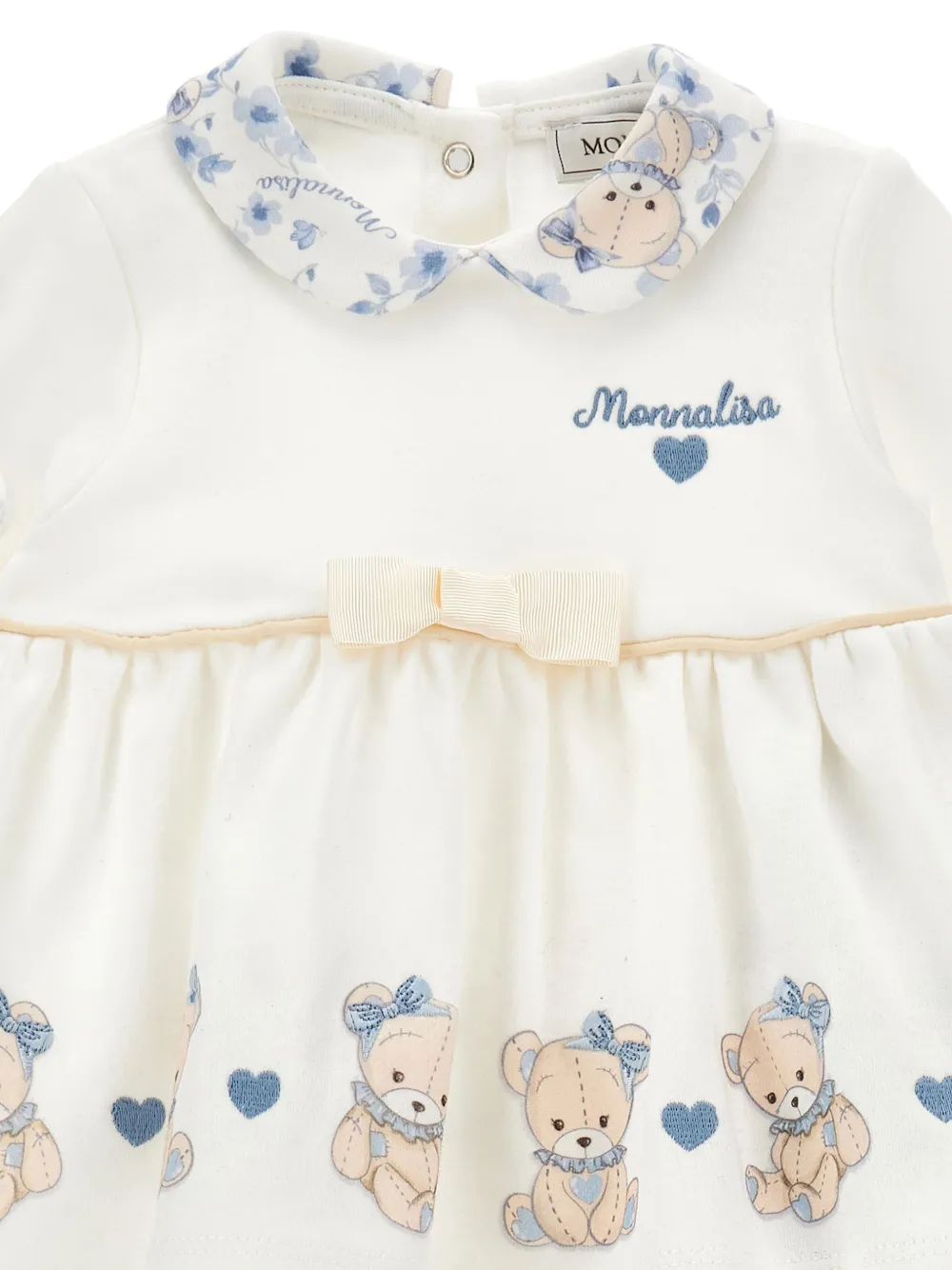 Monnalisa Shirt en broek van biologisch katoen Wit