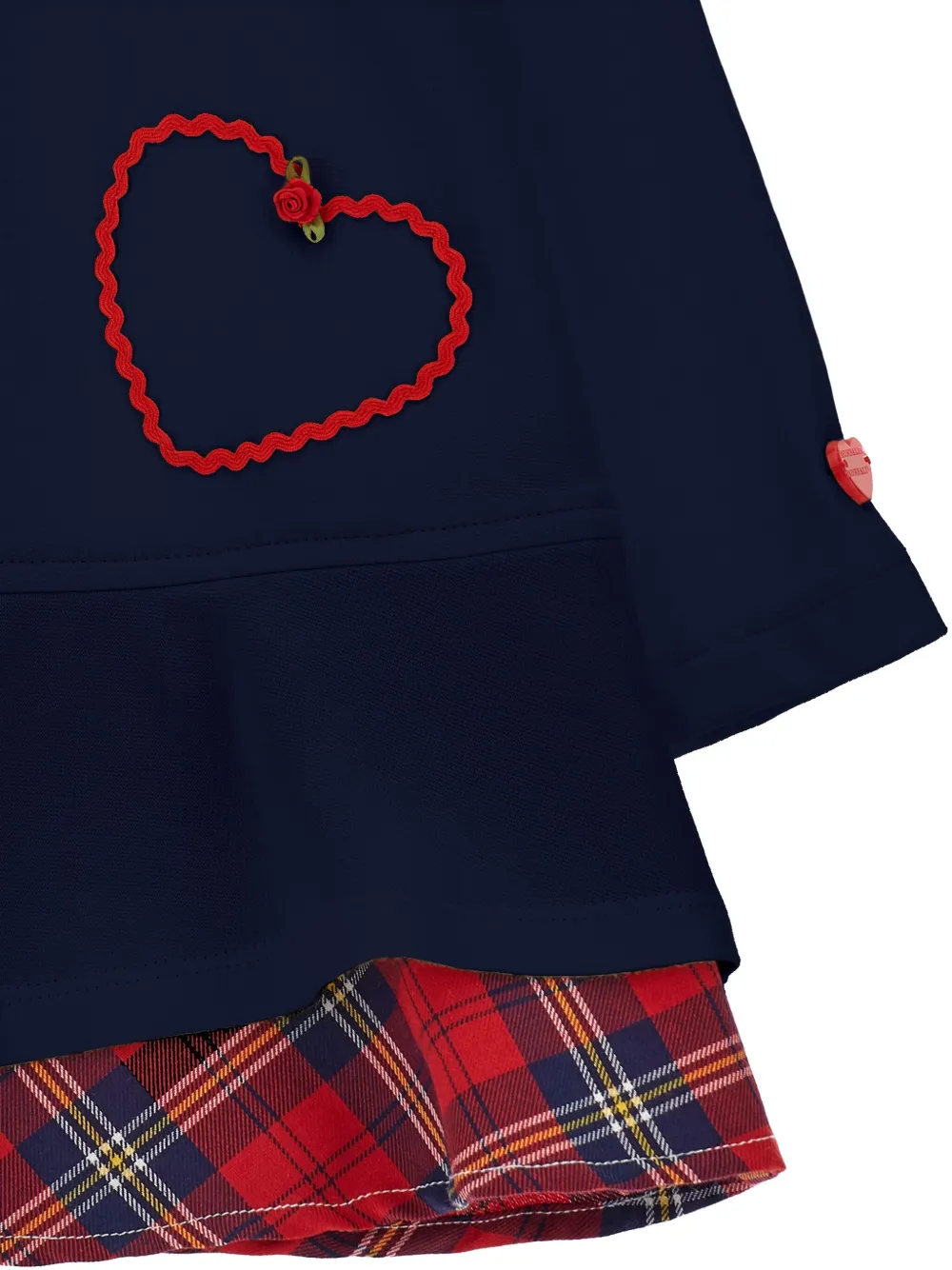 Monnalisa Jurk met vlakken Blauw
