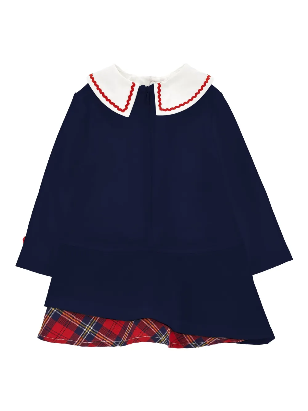 Monnalisa Jurk met vlakken - Blauw