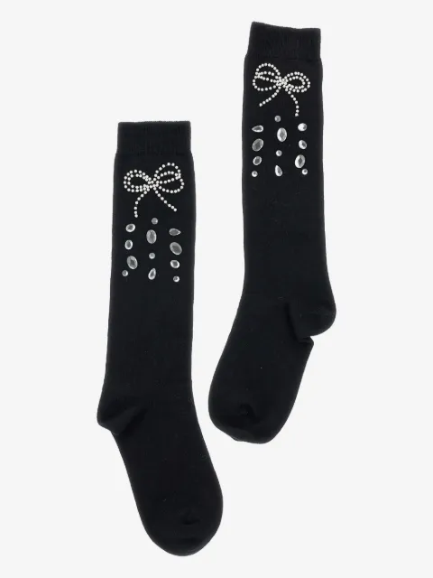 Monnalisa rhinestone-embellished socks