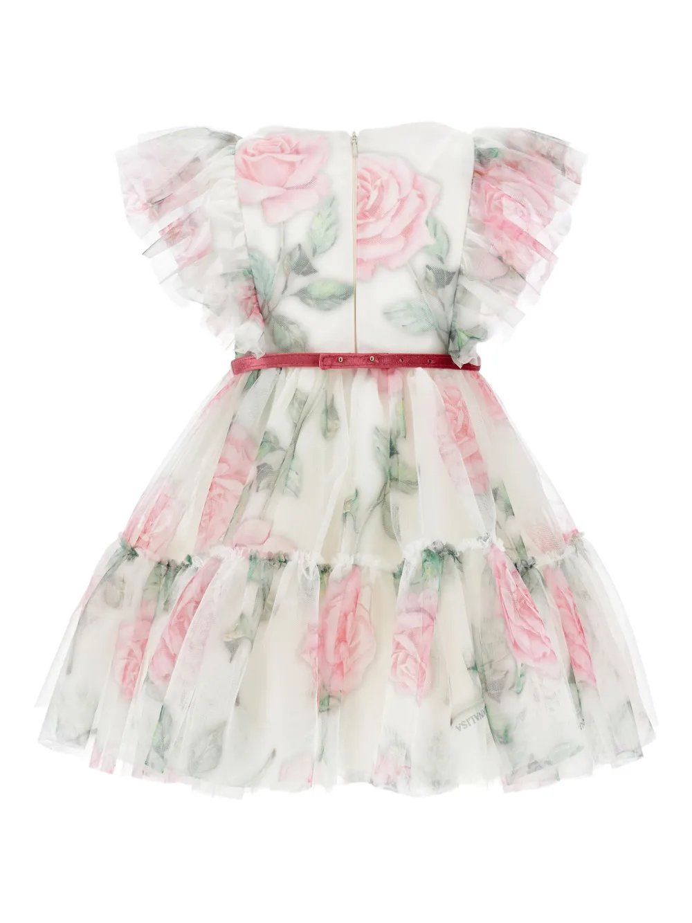 Monnalisa ruffle-detail floral dress | Girls Party & Special Occasion Dresses | Image 2