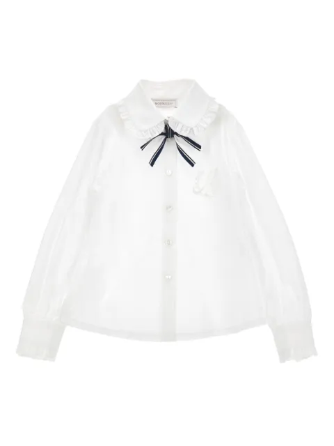 Monnalisa bow-embellished shirt
