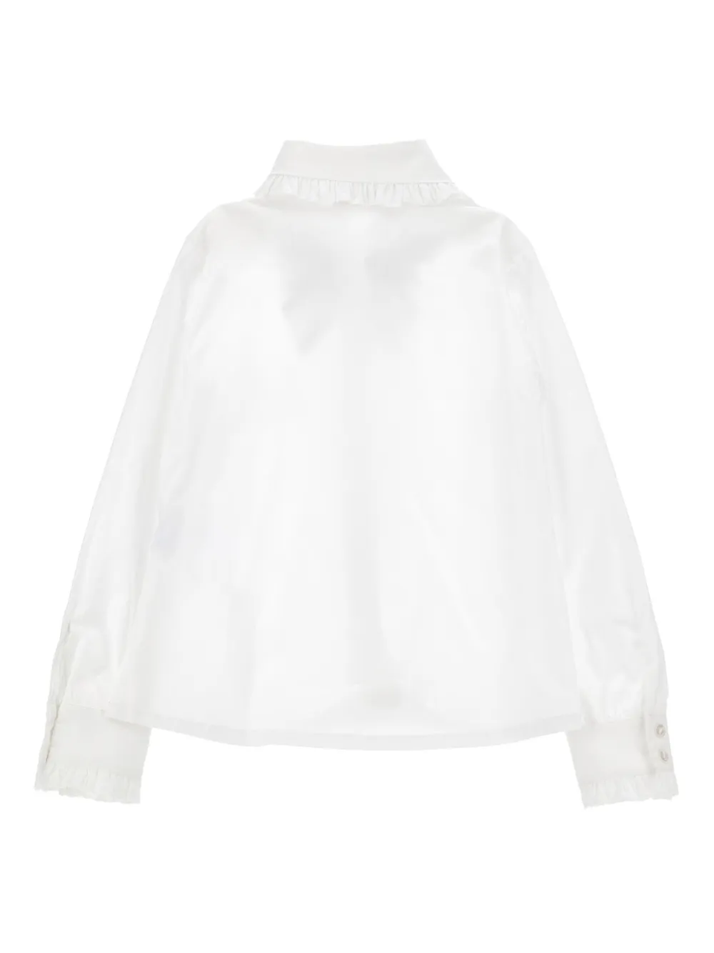 Monnalisa Shirt met verfraaide strik Wit