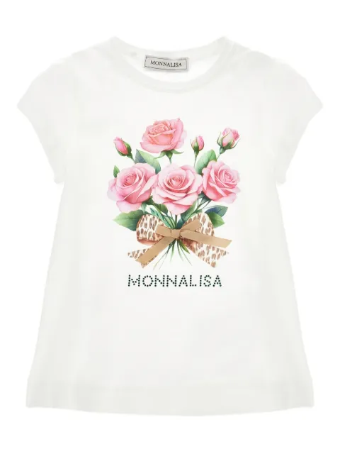 Monnalisa floral-print T-shirt