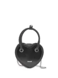 Monnalisa heart-shaped shoulder bag - Black