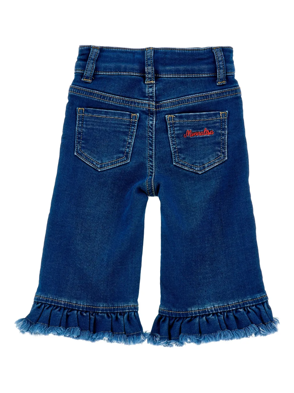 Monnalisa heart-embroidered jeans | Blue | Image 1