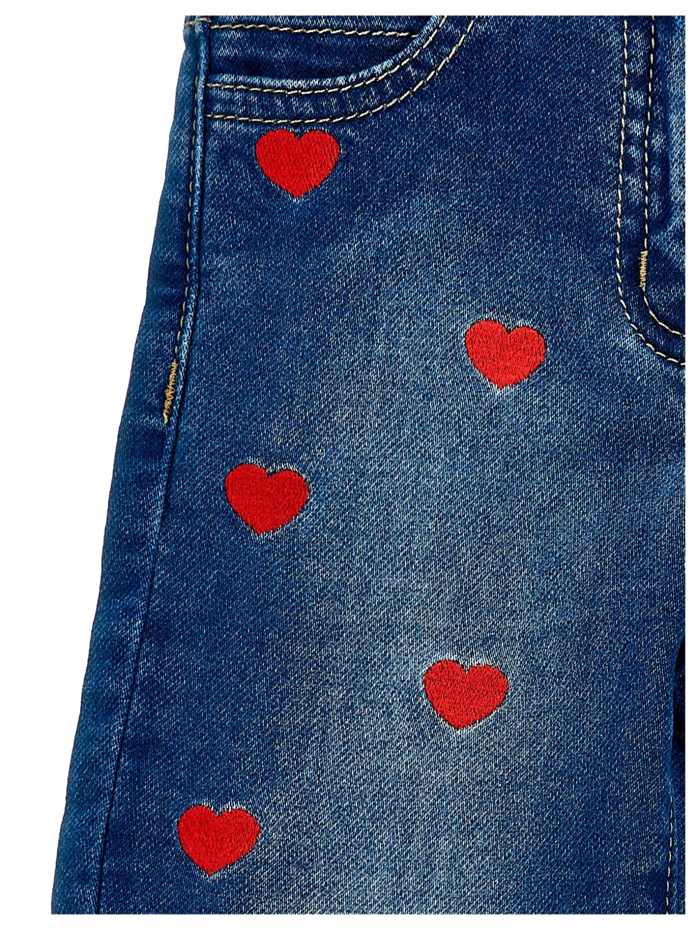Monnalisa heart-embroidered jeans | Teen Girl Clothing | Image 2