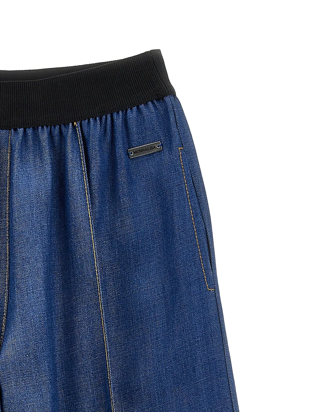 Monnalisa Spijkerbroek met wijde pijpen Blauw