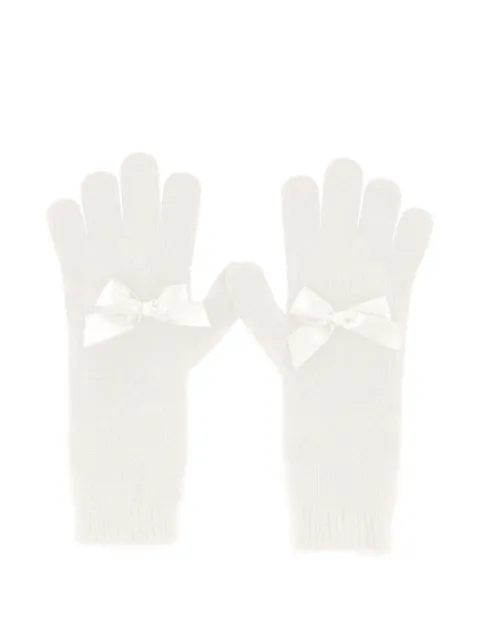 Monnalisa bow-detail gloves
