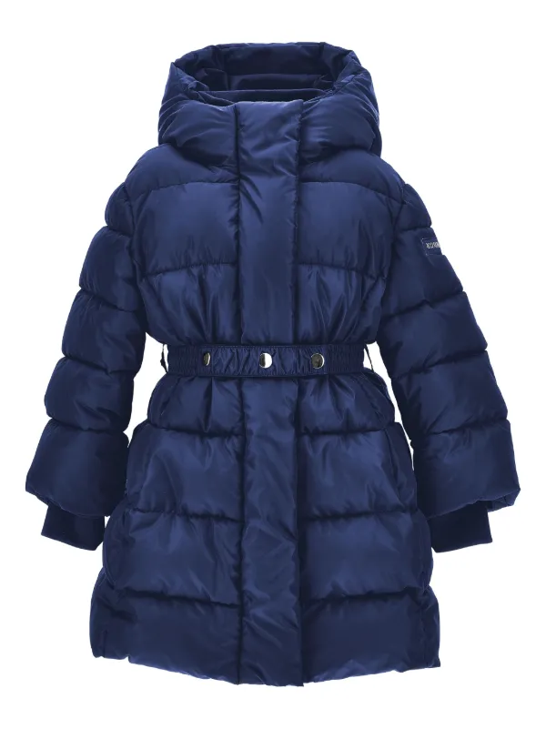 Monnalisa フーデッド パデッドコート | ブルー | FARFETCH JP
