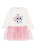 Monnalisa tulle-skirt dress - White