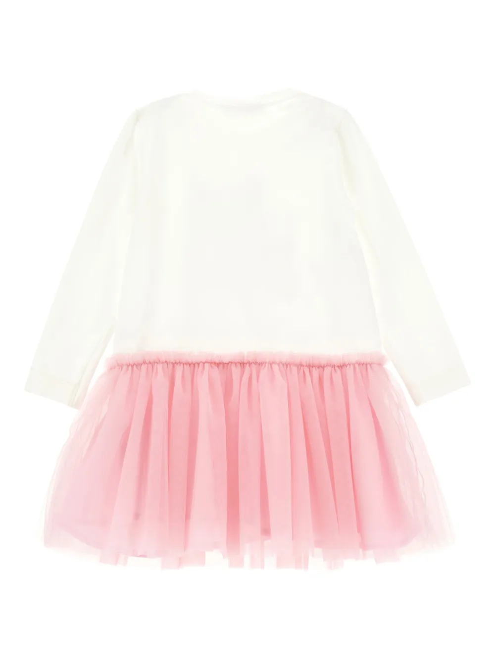 Monnalisa Jurk met tulen rok Wit
