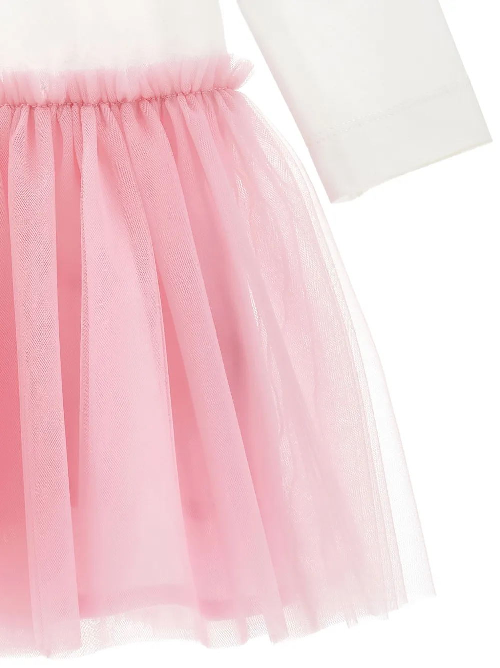 Monnalisa Jurk met tulen rok Wit