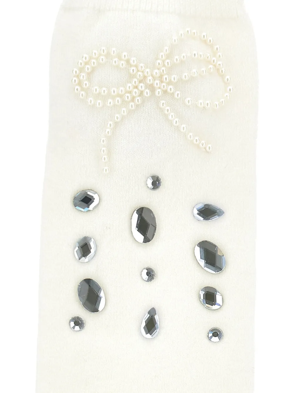 Crystal-Embellished Knee-High Socks