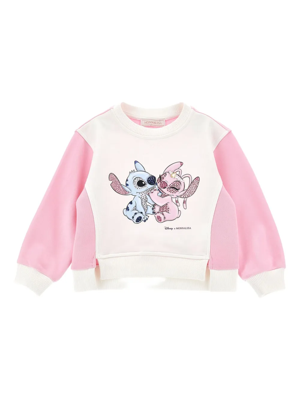 Monnalisa Sweater met grafische print Wit