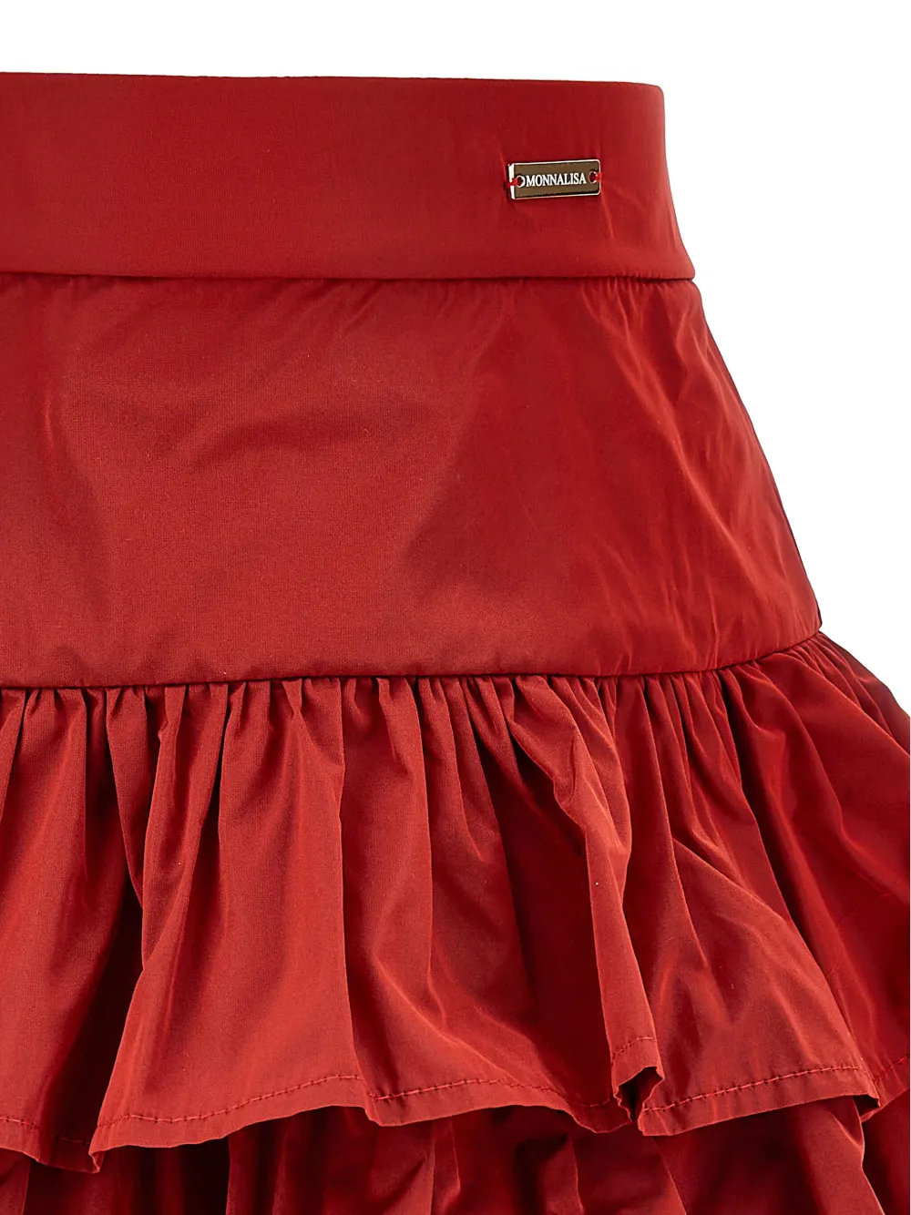 Monnalisa Mini-rok met ruches Rood