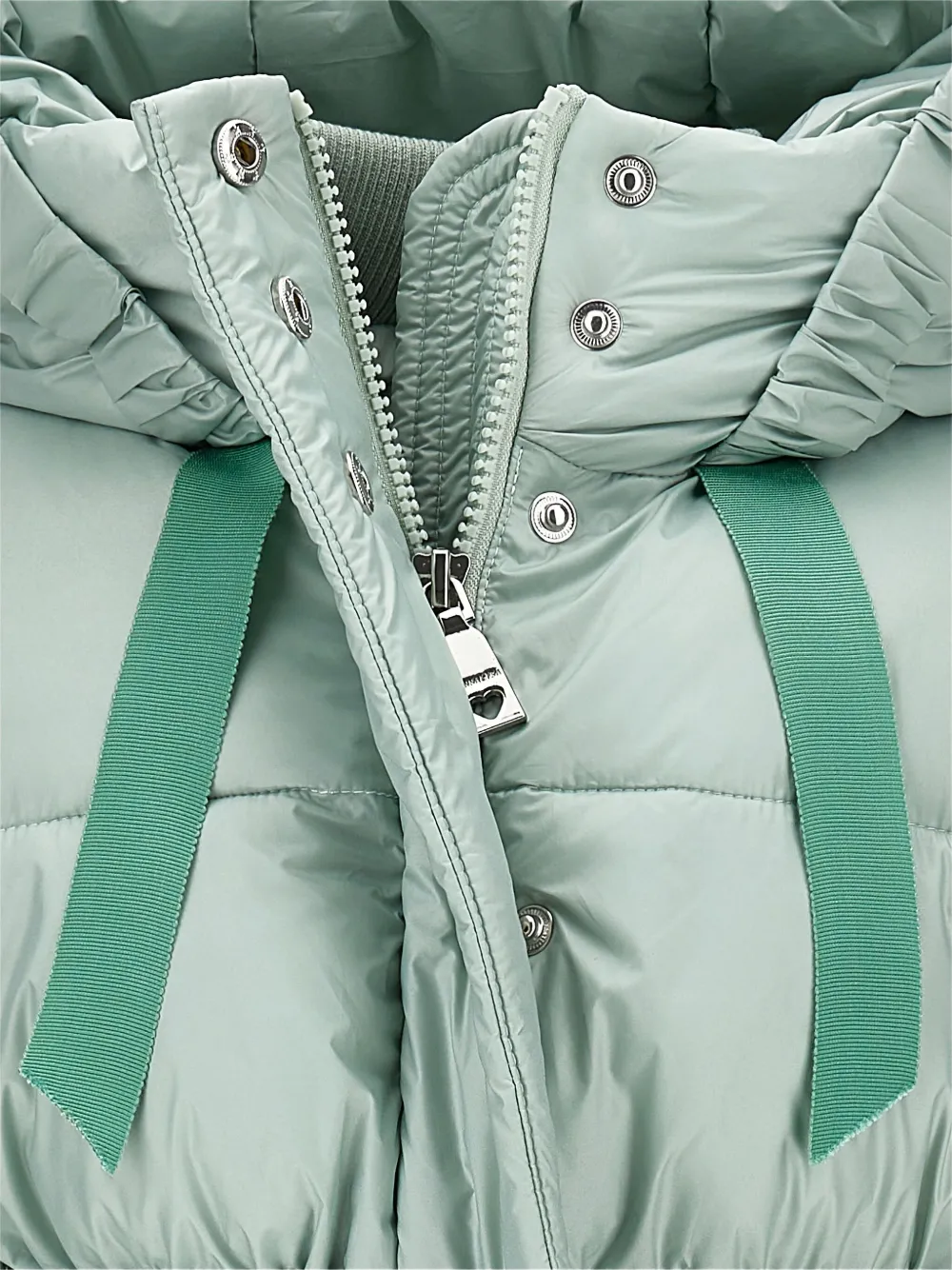 Monnalisa Donsjas met capuchon Groen